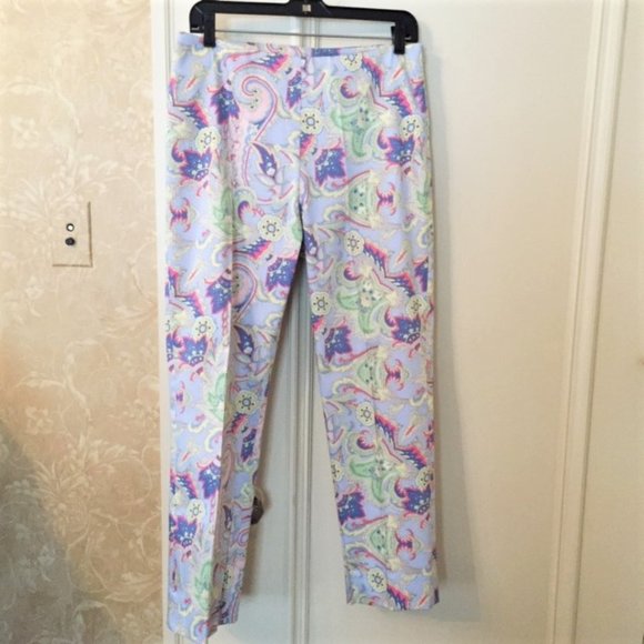 LAUREN RALPH LAUREN PAISLEY ANKLE PANTS, S… - Picture 3 of 10